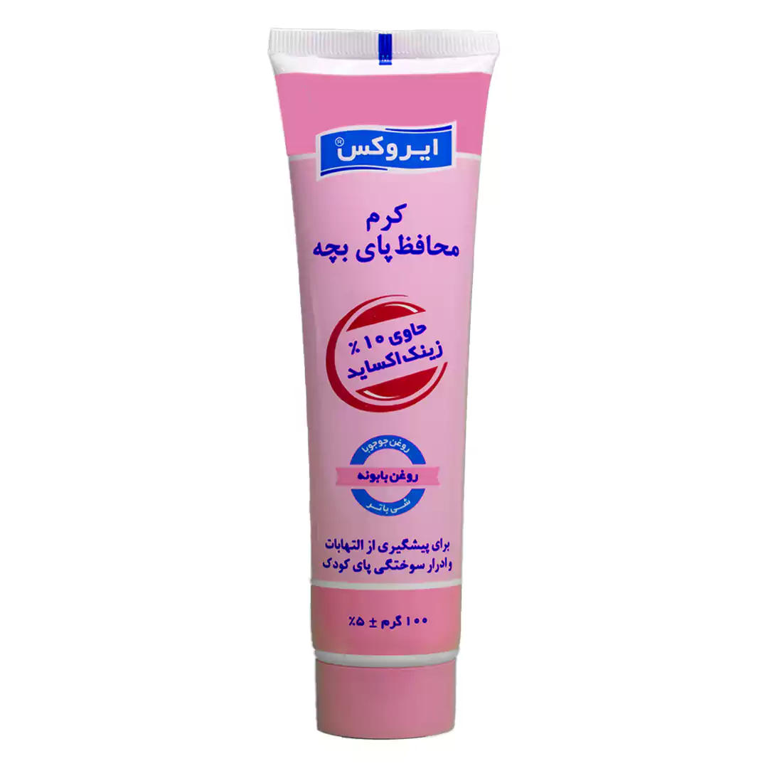 کرم محافظ پای بچه ایروکس صورتی
