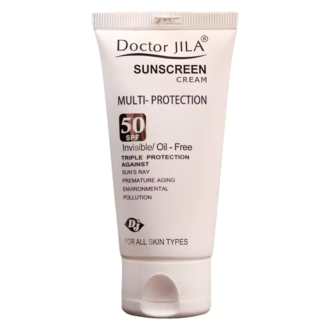 کرم ضد آفتاب ساده مولتی پروتکشن SPF 50 دکتر ژیلا