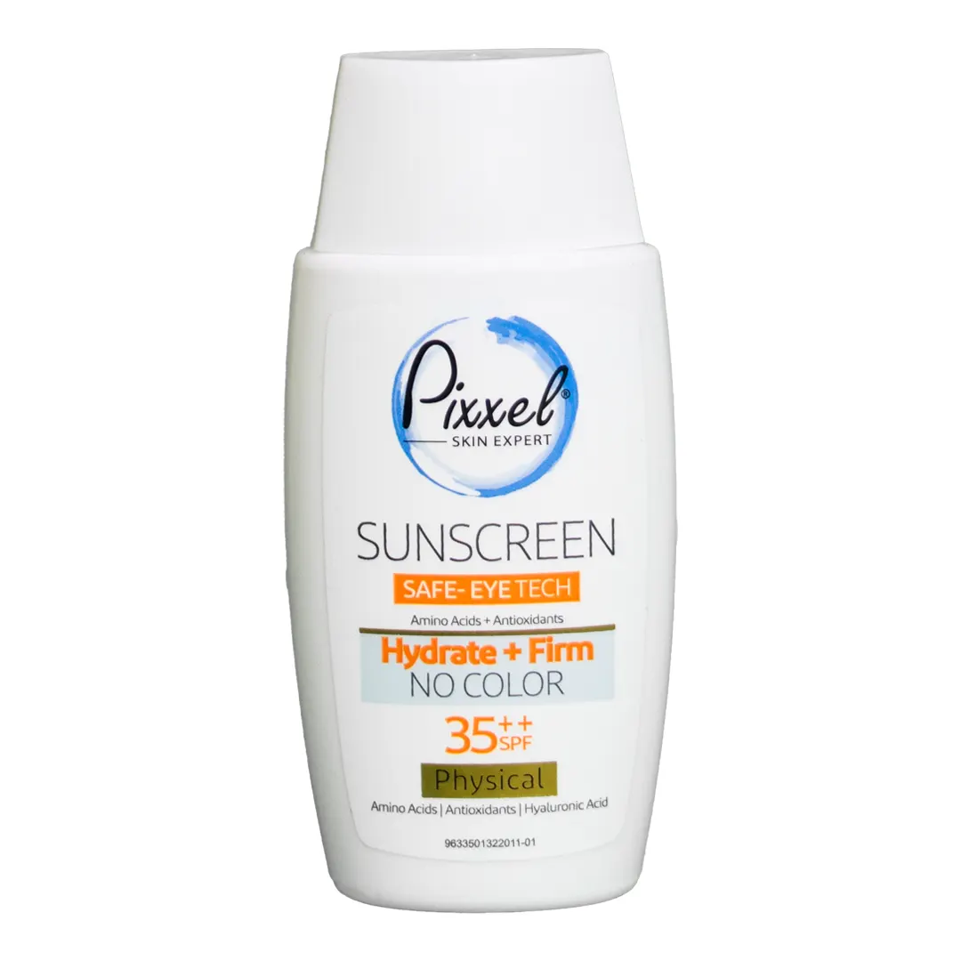 کرم ضد آفتاب بدون رنگ مناسب دور چشم و صورت SPF35 پیکسل